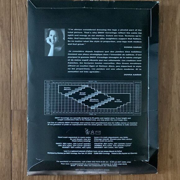 NWT DKNY Vintage Silky Sheer Control Top Pantyhose in Palomino Ecru, S - Picture 4 of 5